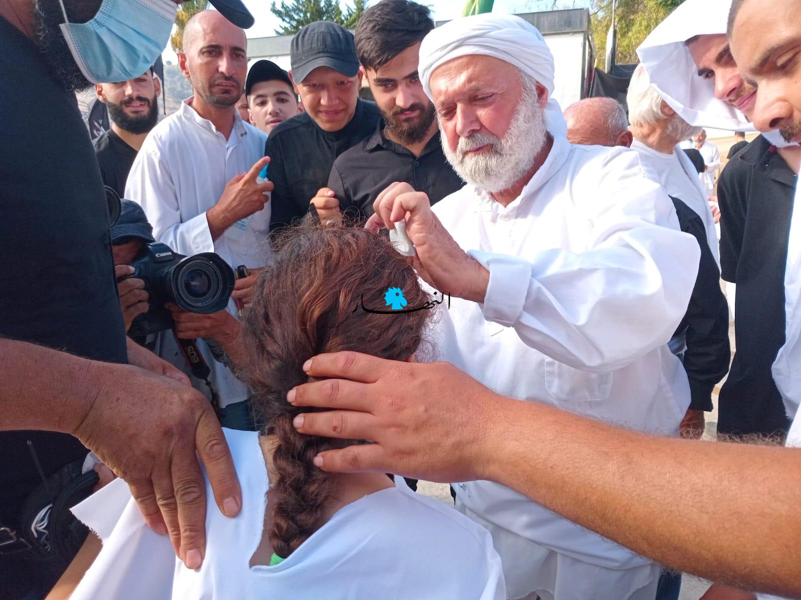 إحياء ذكرى عاشوراء في النبطية... تطبير وعدم تمثيل واقعة مصرع الإمام الحسين كما جرت العادة كل عام (صور)